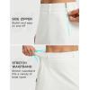 image:imagebaleaf Womens 18 Golf Skorts Skirts Pockets UPF 50 Zipper Quick Dry Casual Work Skort TravelStar White
