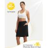 image:imagebaleaf Womens 20 Knee Length Skorts with 4 Pockets Golf Skort for Women UPF50 High Waisted Athletic Tennis Causal SkirtBlack