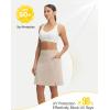 image:imagebaleaf Womens 20 Knee Length Skorts with 4 Pockets Golf Skort for Women UPF50 High Waisted Athletic Tennis Causal SkirtKhaki