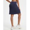 image:imagebaleaf Womens 20 Knee Length Skorts with 4 Pockets Golf Skort for Women UPF50 High Waisted Athletic Tennis Causal SkirtNavy Blue