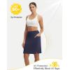 image:imagebaleaf Womens 20 Knee Length Skorts with 4 Pockets Golf Skort for Women UPF50 High Waisted Athletic Tennis Causal SkirtNavy Blue