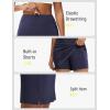 image:imagebaleaf Womens 20 Knee Length Skorts with 4 Pockets Golf Skort for Women UPF50 High Waisted Athletic Tennis Causal SkirtNavy Blue