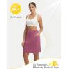 image:imagebaleaf Womens 20 Knee Length Skorts with 4 Pockets Golf Skort for Women UPF50 High Waisted Athletic Tennis Causal SkirtRose Red