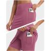image:imagebaleaf Womens 20 Knee Length Skorts with 4 Pockets Golf Skort for Women UPF50 High Waisted Athletic Tennis Causal SkirtRose Red
