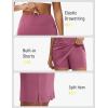 image:imagebaleaf Womens 20 Knee Length Skorts with 4 Pockets Golf Skort for Women UPF50 High Waisted Athletic Tennis Causal SkirtRose Red