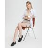 image:imagebaleaf Womens 6 Golf Shorts Stretch Pleated Work Short for Hiking Quick Dry Dressy Casual Summer UPF50Khaki