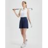 image:imagebaleaf Womens 6 Golf Shorts Stretch Pleated Work Short for Hiking Quick Dry Dressy Casual Summer UPF50Navy Blue