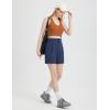 image:imagebaleaf Womens 6 Golf Shorts Stretch Pleated Work Short for Hiking Quick Dry Dressy Casual Summer UPF50Navy Blue