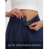 image:imagebaleaf Womens 6 Golf Shorts Stretch Pleated Work Short for Hiking Quick Dry Dressy Casual Summer UPF50Navy Blue