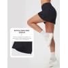 image:imagebaleaf Womens Athletic Running Shorts 3 High Waisted Quick Dry Lightweight Ruffled Workout Gym Shorts with LinerBlack