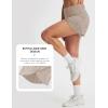 image:imagebaleaf Womens Athletic Running Shorts 3 High Waisted Quick Dry Lightweight Ruffled Workout Gym Shorts with LinerKhaki