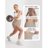image:imagebaleaf Womens Athletic Running Shorts 3 High Waisted Quick Dry Lightweight Ruffled Workout Gym Shorts with LinerKhaki