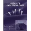 image:imagebaleaf Womens Athletic Running Shorts 3 High Waisted Quick Dry Lightweight Ruffled Workout Gym Shorts with LinerNavy Blue