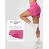 image:imagebaleaf Womens Athletic Running Shorts 3 High Waisted Quick Dry Lightweight Ruffled Workout Gym Shorts with LinerPink