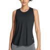image:imagebaleaf Womens Athletic Tank Tops Workout Sleeveless Running Racerback Shirts Quick Dry Breathable Yoga Tennis Gym01black