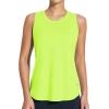 image:imagebaleaf Womens Athletic Tank Tops Workout Sleeveless Running Racerback Shirts Quick Dry Breathable Yoga Tennis Gym01fluorescent Green