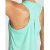 image:imagebaleaf Womens Athletic Tank Tops Workout Sleeveless Running Racerback Shirts Quick Dry Breathable Yoga Tennis Gym01green