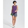 image:imagebaleaf Womens Athletic Tank Tops Workout Sleeveless Running Racerback Shirts Quick Dry Breathable Yoga Tennis Gym01purple