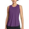 image:imagebaleaf Womens Athletic Tank Tops Workout Sleeveless Running Racerback Shirts Quick Dry Breathable Yoga Tennis Gym01purple