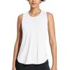image:imagebaleaf Womens Athletic Tank Tops Workout Sleeveless Running Racerback Shirts Quick Dry Breathable Yoga Tennis Gym01white