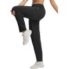 image:imagebaleaf Womens Barrel Pants with Pockets Drawstring Athletic Quick Dry Adjustable Cuff Wide Leg Tapered Fit Casual SweatpantsBlack
