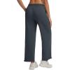 image:imagebaleaf Womens Barrel Pants with Pockets Drawstring Athletic Quick Dry Adjustable Cuff Wide Leg Tapered Fit Casual SweatpantsDark Gray