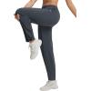 image:imagebaleaf Womens Barrel Pants with Pockets Drawstring Athletic Quick Dry Adjustable Cuff Wide Leg Tapered Fit Casual SweatpantsDark Gray