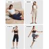 image:imagebaleaf Womens Bermuda Long Shorts 14 Knee Length Capris with Zipper Pockets Athletic Walking Athletic Casual SummerBlack