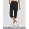 image:imagebaleaf Womens Dressy Capri Pants Stretch with 5 Pockets Golf Capris Work Travel Business Casual UPF 50Black