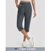 image:imagebaleaf Womens Dressy Capri Pants Stretch with 5 Pockets Golf Capris Work Travel Business Casual UPF 50Dark Gray
