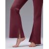 image:imagebaleaf Womens Fleece Lined Flare LeggingsWine Red