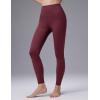 image:imagebaleaf Womens Fleece Lined LeggingsWine Red