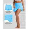 image:imagebaleaf Womens High Waisted 14 Swim Skirts Boxer Liner Quick Dry Tennis Skirt Bathing Suit Split Swimsuit Bottom with PocketBlue