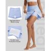 image:imagebaleaf Womens High Waisted 14 Swim Skirts Boxer Liner Quick Dry Tennis Skirt Bathing Suit Split Swimsuit Bottom with PocketLight Blue