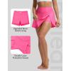 image:imagebaleaf Womens High Waisted 14 Swim Skirts Boxer Liner Quick Dry Tennis Skirt Bathing Suit Split Swimsuit Bottom with PocketPink