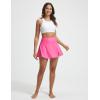 image:imagebaleaf Womens High Waisted 14 Swim Skirts Boxer Liner Quick Dry Tennis Skirt Bathing Suit Split Swimsuit Bottom with PocketPink