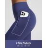 image:imagebaleaf Womens High Waisted Capri Leggings with Pockets Yoga Capris Pants Tummy Control Workout CasualNavy Blue