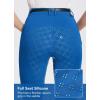 image:imagebaleaf Womens Horse Riding Pants Equestrian Full Seat Breeches Horseback Tights Silicone Zipped PocketBlue