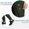 image:imagebaleaf Womens Joggers Running Pants Quick Dry Lightweight Workout with Zipper Pockets Drawstring Hiking Travel GymArmygreenpants