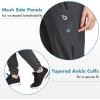 image:imagebaleaf Womens Joggers Running Pants Quick Dry Lightweight Workout with Zipper Pockets Drawstring Hiking Travel GymDarkgraypants