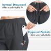 image:imagebaleaf Womens Joggers Running Pants Quick Dry Lightweight Workout with Zipper Pockets Drawstring Hiking Travel GymDarkgraypants