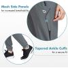 image:imagebaleaf Womens Joggers Running Pants Quick Dry Lightweight Workout with Zipper Pockets Drawstring Hiking Travel GymSlate Graypants