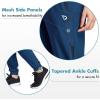 image:imagebaleaf Womens Joggers Running Pants Quick Dry Lightweight Workout with Zipper Pockets Drawstring Hiking Travel GymVallartabluepants
