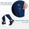 image:imagebaleaf Womens Joggers Running Pants Quick Dry Lightweight Workout with Zipper Pockets Drawstring Hiking Travel GymYalebluepants