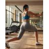 image:imagebaleaf Womens Knee Length Capri Leggings High Waisted with Pocket 14 Yoga Stretch Casual Summer Workout ExerciseDark Gray