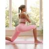 image:imagebaleaf Womens Knee Length Capri Leggings High Waisted with Pocket 14 Yoga Stretch Casual Summer Workout ExerciseLight Pink
