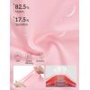 image:imagebaleaf Womens Knee Length Capri Leggings with 3 Pockets Yoga Capri Pants High Waisted Summer Casual WokroutLight Pink