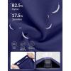 image:imagebaleaf Womens Knee Length Capri Leggings with 3 Pockets Yoga Capri Pants High Waisted Summer Casual WokroutNavy Blue