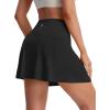 image:imagebaleaf Womens Tennis Skirts 14 High Waisted Golf Athletic Skorts with Shorts Pockets A Line Pickleball Casual SkirtBlack