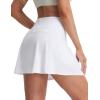 image:imagebaleaf Womens Tennis Skirts 14 High Waisted Golf Athletic Skorts with Shorts Pockets A Line Pickleball Casual SkirtWhite